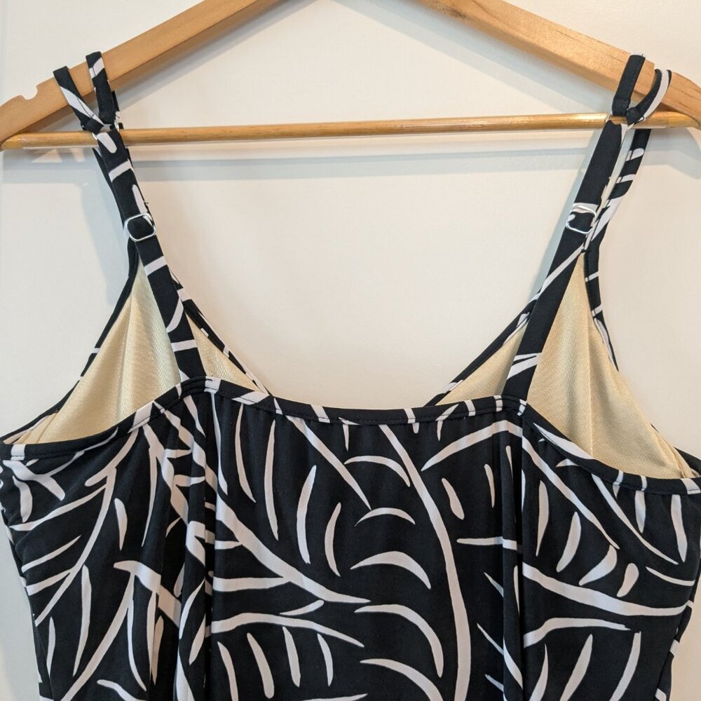 Miraclesuit Tankini Top Women's 16 Underwire Swim Top Hard to be Leaf Malibu - Picture 7 of 11